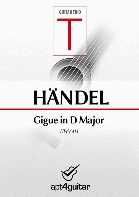 Gigue In D Major Sheet Music