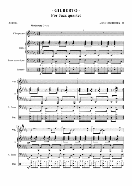 Free Sheet Music Gilberto