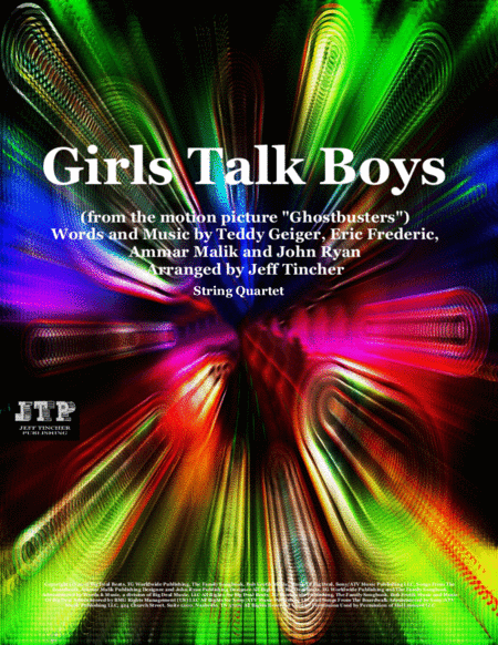 Free Sheet Music Girls Talk Boys