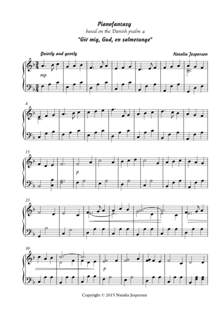 Free Sheet Music Giv Mig Gud En Salmetunge Fantasy