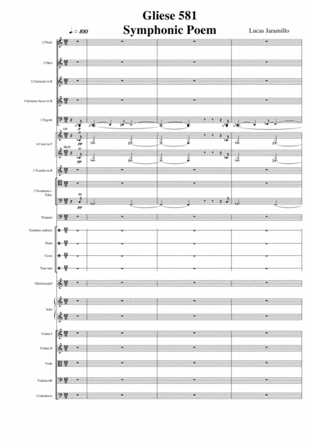 Gliese 581 Symphonic Poem Sheet Music