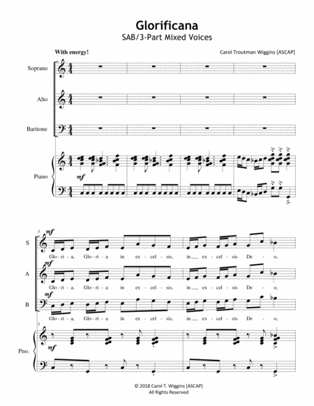 Free Sheet Music Glorificana Sab