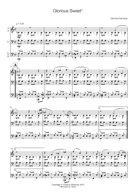 Glorious Sweet Suite Sheet Music