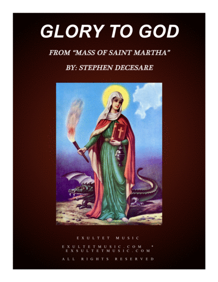 Free Sheet Music Glory To God From Mass Of Saint Martha