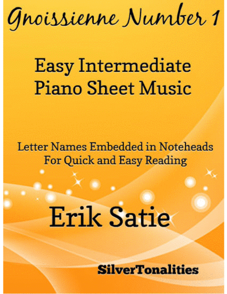 Gnoissienne Number 1 Easy Intermediate Piano Sheet Music Sheet Music