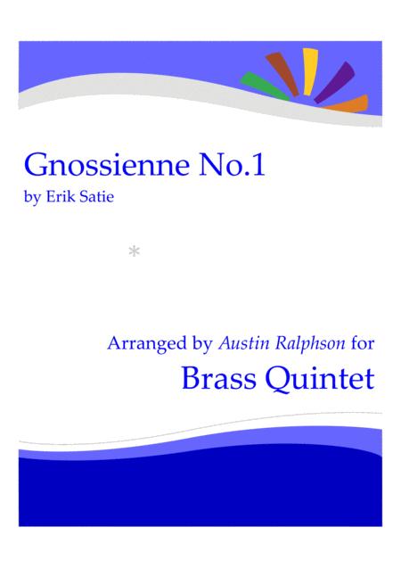 Gnossienne No 1 Erik Satie Brass Quintet Sheet Music