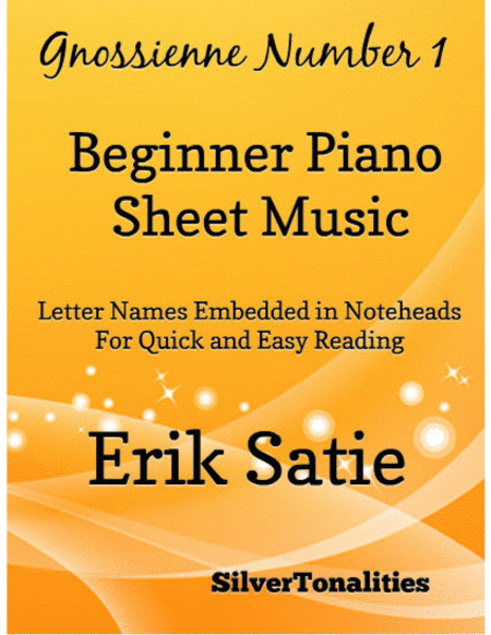 Gnossienne Number 1 Beginner Piano Sheet Music Sheet Music