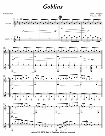 Goblins Duet Sheet Music