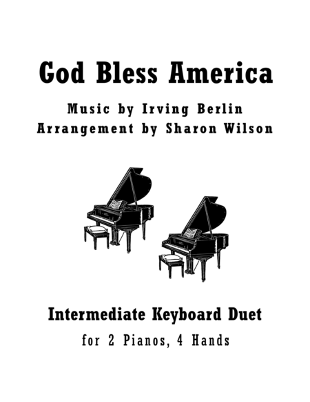 God Bless America 2 Pianos 4 Hands Duet Sheet Music