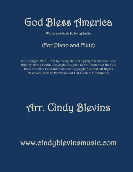 God Bless America Arranged For Piano And Flute Sheet Music