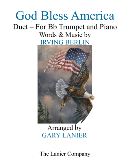 God Bless America Duet Bb Trumpet Piano With Parts Sheet Music