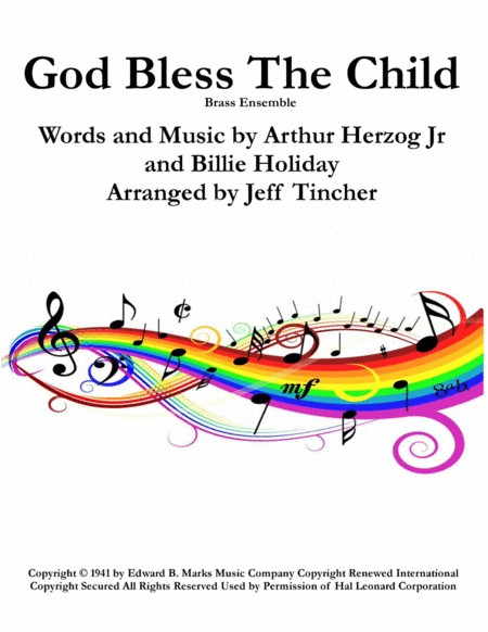 God Bless The Child Sheet Music