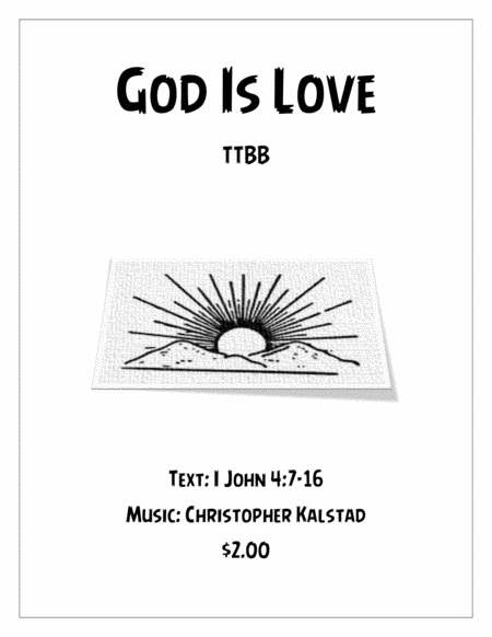 God Is Love Ttbb Sheet Music