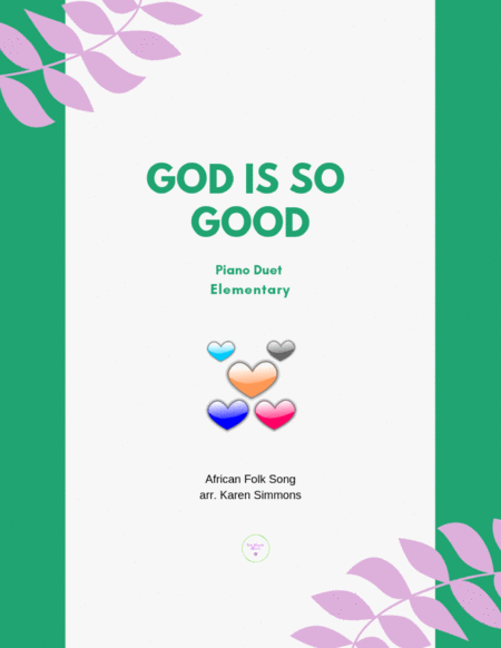 God Is So Good Piano Duet Four Hands Sheet Music