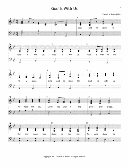 God Is With Us Sheet Music