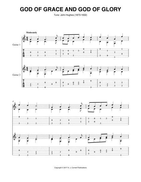 God Of Grace And God Of Glory Sheet Music