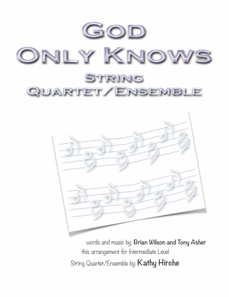 God Only Knows String Quartet Ensemble Sheet Music