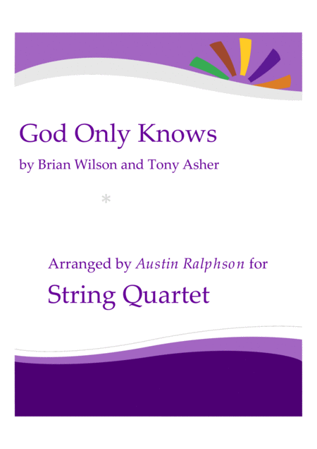 Free Sheet Music God Only Knows String Quartet