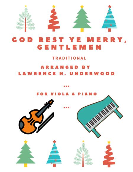 God Rest Ye Merry Gentlemen For Solo Viola Sheet Music