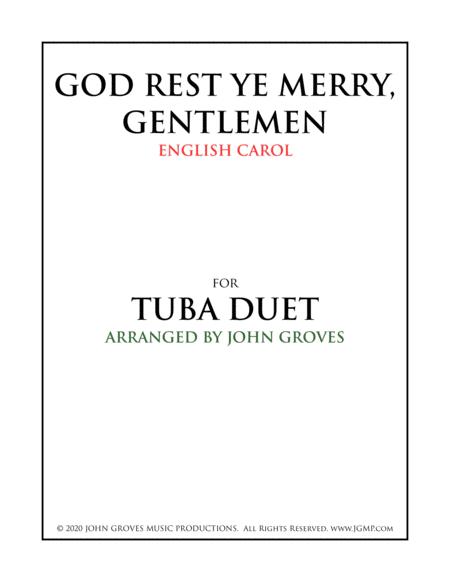 God Rest Ye Merry Gentlemen Tuba Duet Sheet Music