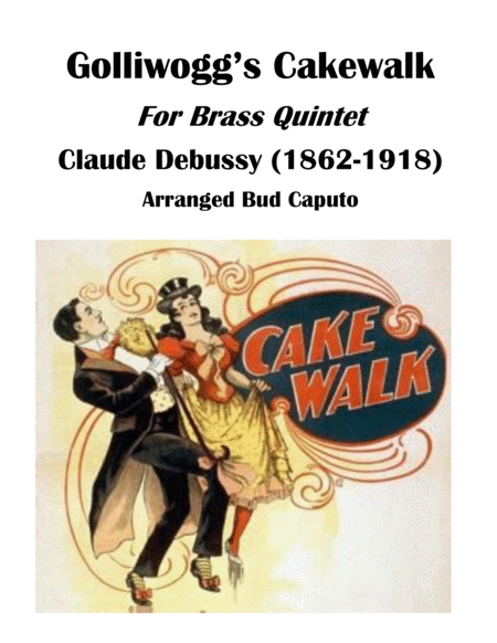 Golliwoggss Cakewalk For Brass Quintet Sheet Music