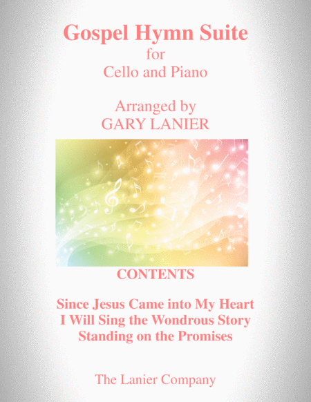 Free Sheet Music Gospel Hymn Suite For Cello Piano With Score Cello Part