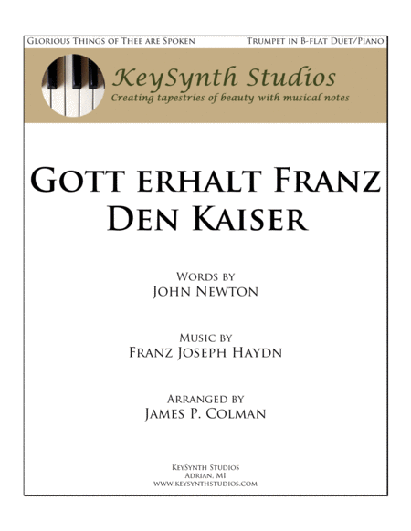 Gott Erhalt Franz Den Keiser Sheet Music