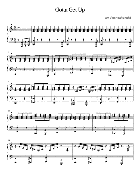 Gotta Get Up Sheet Music