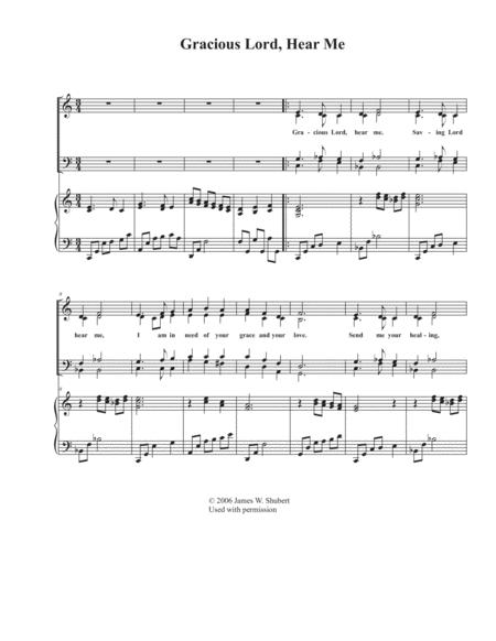 Gracious Lord Hear Me Sheet Music