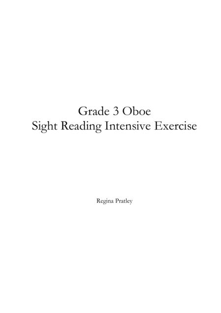 Free Sheet Music Grade 3 Oboe Sight Reading Intensive Exercise