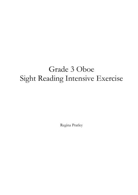 Grade 3 Oboe Sight Reading Intensive Exercise Sheet Music