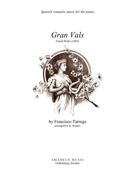 Gran Vals Grand Waltz For Piano Solo Sheet Music