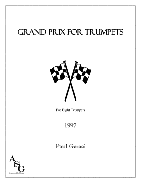 Grand Prix For Trumpets Sheet Music