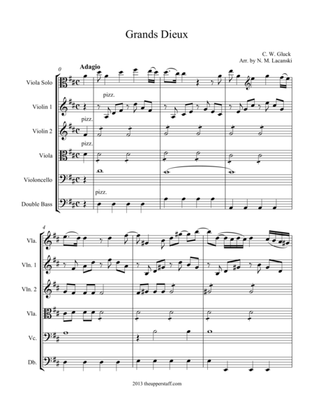 Free Sheet Music Grands Dieux From Alceste