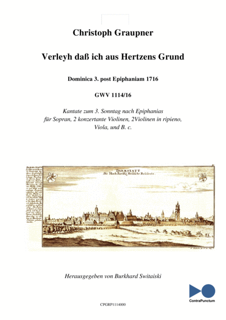 Free Sheet Music Graupner Christoph Cantata Verleyh Da Ich Aus Hertzens Grund Gwv 1114 16