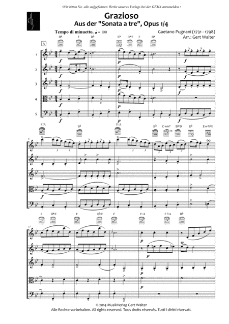 Free Sheet Music Grazioso