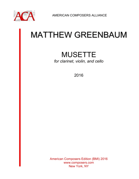 Free Sheet Music Greenbaum Musette