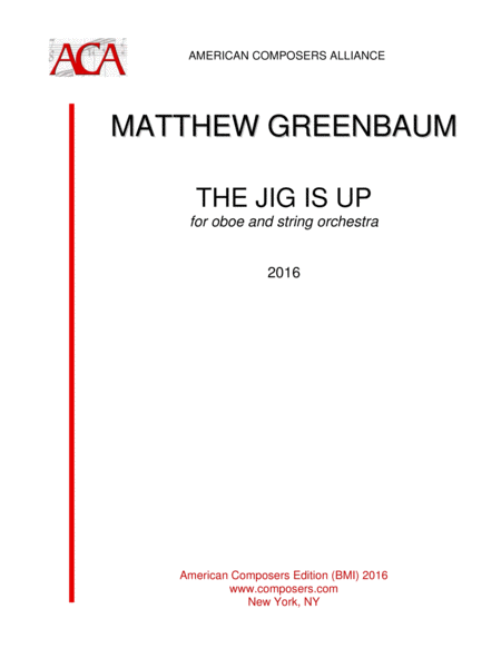 Greenbaum The Jig Is Up Sheet Music