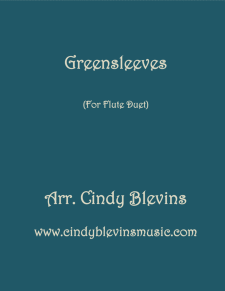 Greensleeves Arranged For Flute Duet Sheet Music