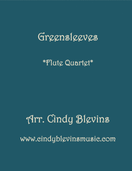 Greensleeves For Flute Quartet Sheet Music