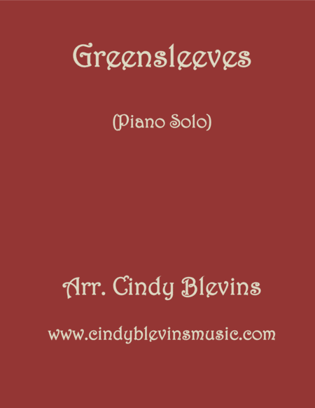 Greensleeves Piano Solo From My Book Holiday Favorites For Piano Sheet Music