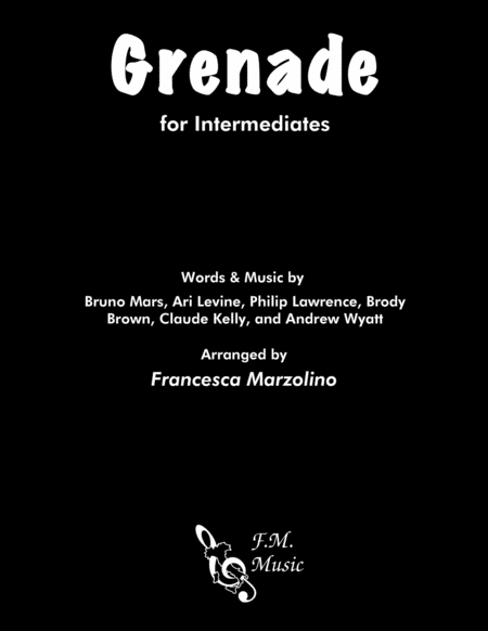 Free Sheet Music Grenade Intermediate Piano
