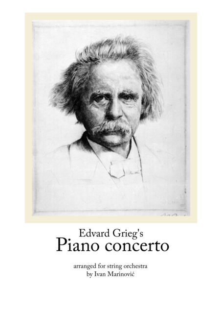 Grieg Piano Concerto Arranged For String Orchestra Sheet Music