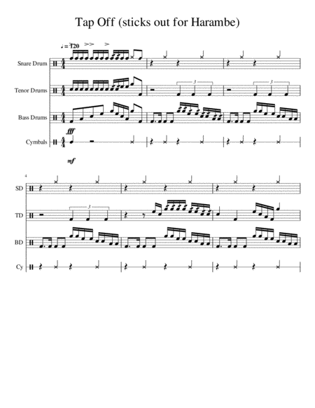 Groove Cadence Sheet Music