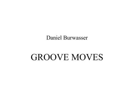 Groove Moves Sheet Music