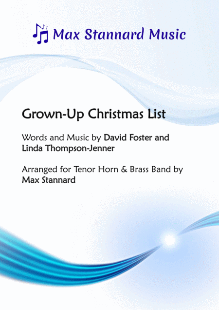 Grown Up Christmas List Tenor Horn Solo Sheet Music