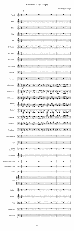 Free Sheet Music Guardians Of The Temple