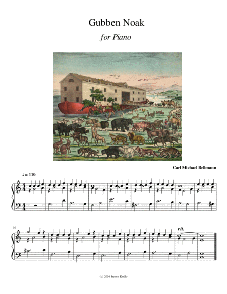 Gubben Noak Sheet Music