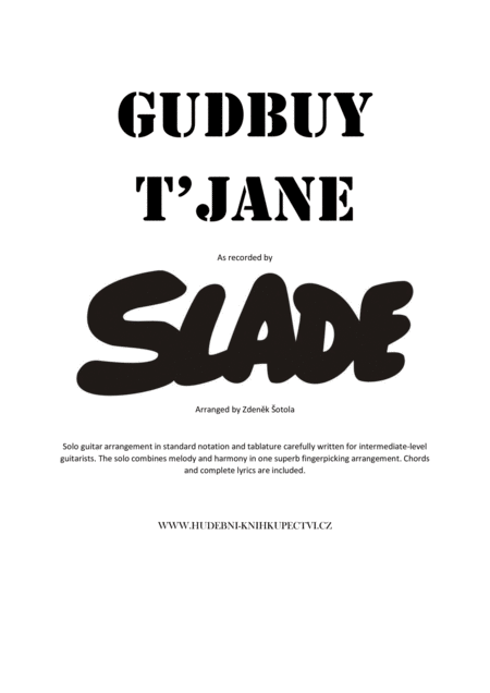 Gudbyet Jane Sheet Music