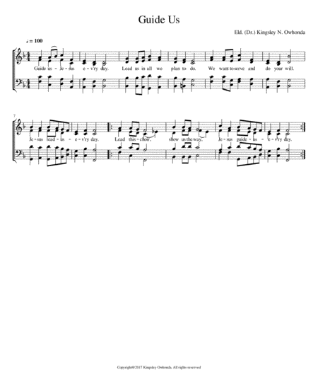 Guide Us Jesus Sheet Music